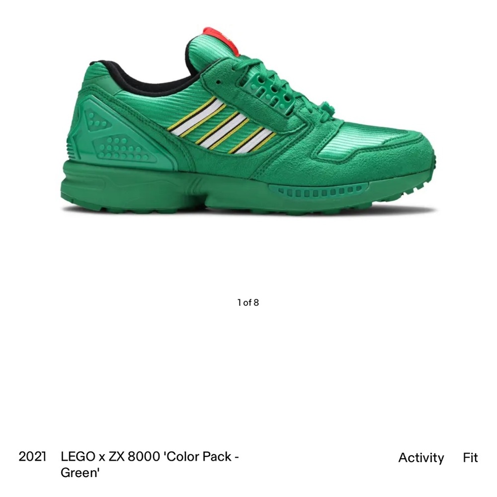 Brand New LEGO ZX 8000 Kids Sneakers - Green and Red